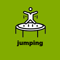 jumping cama elastica con arnes